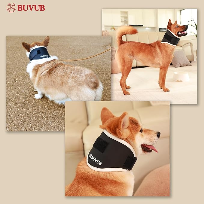 Dog Neck Brace Supports Pet's Necks with Intervertebral Disk Disease (IVDD) Cervical Vertebral Sprains Instability Neck Brace for Dog Pet Cervical Collar (Wide M)