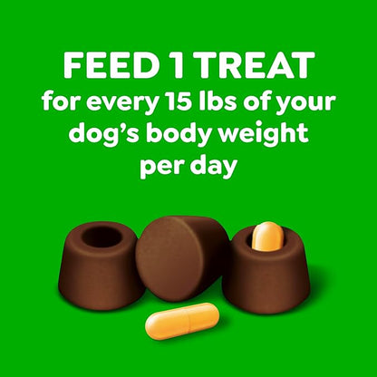 Greenies Pill Pockets for Dogs Large Size, Dog Treat Pouch for Capsule Medication, Hickory Smoke Flavor, 15.8 oz. Pouch