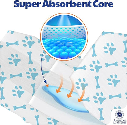 American Kennel Club Male Dog Wrap, Disposable Diapers with Wetness Indicator, Medium, 50 Count