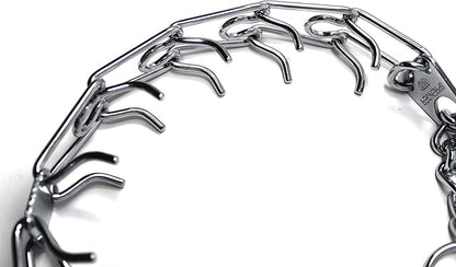 Herm Sprenger Prong Dog Training Collar with Quick Release Ultra-Plus Chrome Plated Steel Pet Pinch Collar for Dogs Anti Pull Training Collar 3mm x 21-22in Medium