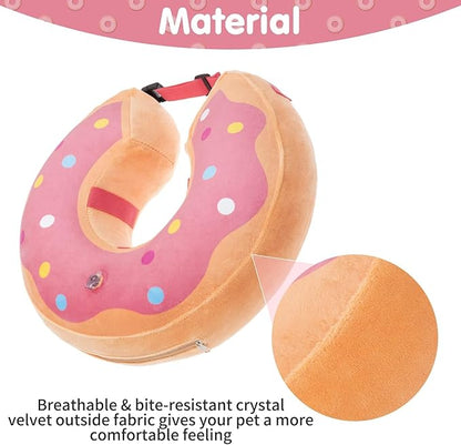 BINGPET Protective Dog Cone Collar,Soft Recovery Pet Cone for Dogs Cats,Washable Protective Recovery Collar for Large Medium Small Dogs,Inflatable Dog Cone