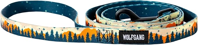 Wolfgang Heavy Duty Dog Leash, Pull-Tested to Over 800 lbs for Walking & Training, Overland Print, Small