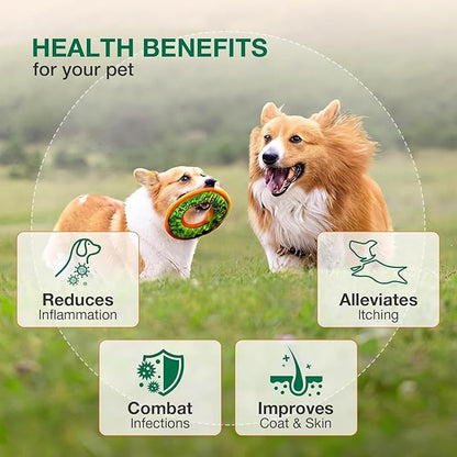 Yeast Infection Treatment for Dogs & Cats - Dog Ear & Skin Itch Relief - Supports Immune Health with Multivitamins Probiotics, 2 fl oz