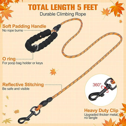 BEAUTYZOO Step in Dog Harness and Leash Set, Reflective Dog Harness No Pull No Choke Puppy Harness for Extra Small Dogs Cats, Soft Padded Mesh Vest Harnesses for Girl and Boy Pets, Orange Plaid XS