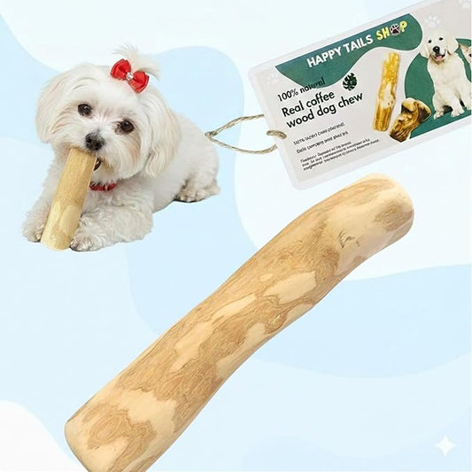 Coffee Wood Dog Chew Stick Toy for Dog, Made from Real Coffee Wood, Sticks for Pets, Safe Dental Cleaning Chews, Pets Health, Teeth Cleaning and Relieve Stress (Small)