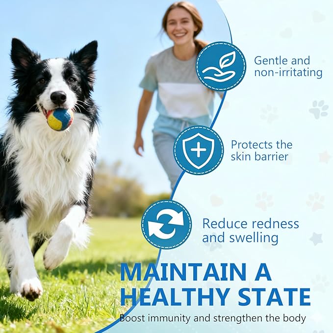 Yeast Infection Treatment for Dogs Support - Natural Dog Yeast Infection Treatment Drops with Probiotics & Vitamins - Relieves Itchy Skin, Paw Licking & Ear Irritation - Immune & Gut Health Supplement