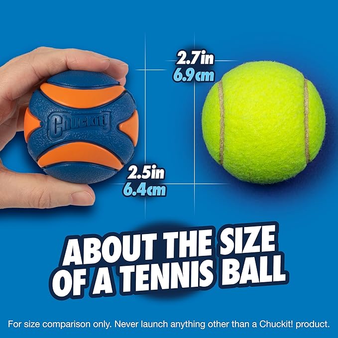 Chuckit! Ultra Squeaker Dog Ball, Fetch Toy, Medium, 1 Pack