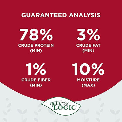Nature's Logic Beef Lung treat Bites, 1lb, 1 Pack