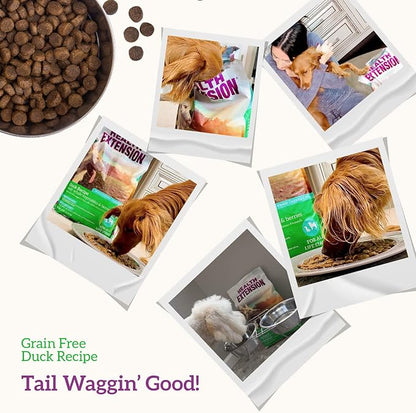 Health Extension Grain Free Duck & Sweet Potato Dry Dog Food - 30+ Superfoods and Probiotics for All Life Stages (23.5 lb)