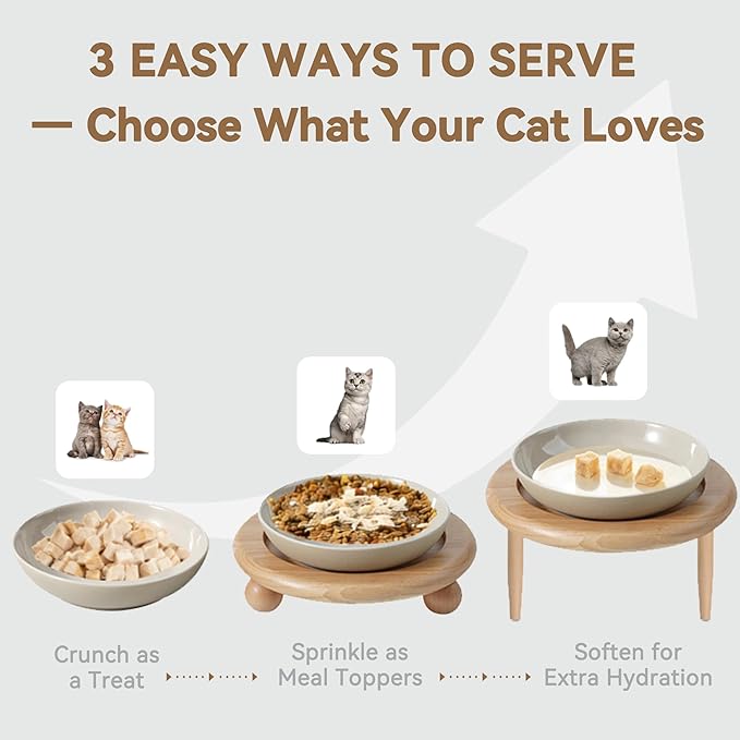 Freeze Dried Cat Treats, Single Ingredient Duck Bites Snacks for Cats & Dogs, Grain-Free High Protein Healthy Training Treats & Food Topper for Cats & Dogs, 1 oz