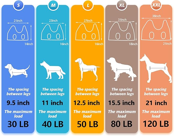 ATESON Dog Grooming Hammock - Upgrade Pet Grooming Harness for Nail Trimming (L 50lb), Dog Sling for Nail Clipping, Dog Hanging Holder Hanger for Cutting Nail with Nail Clippers