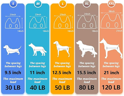 ATESON Dog Grooming Hammock - Upgrade Pet Grooming Harness for Nail Trimming (L 50lb), Dog Sling for Nail Clipping, Dog Hanging Holder Hanger for Cutting Nail with Nail Clippers