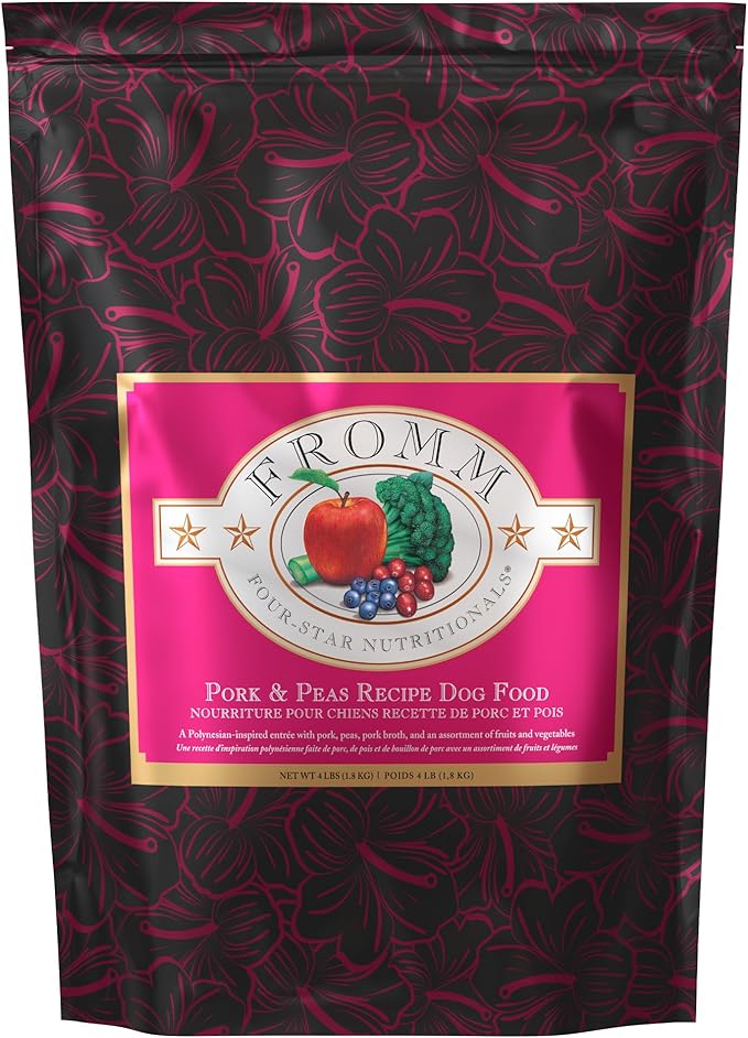 Fromm Four-Star Nutritionals Pork & Peas Dog Food - Premium Dry Dog Food - Pork Recipe - 4 lb