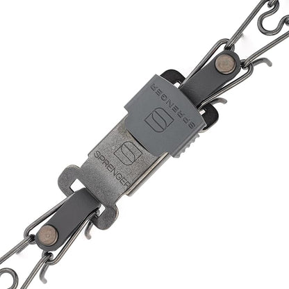 Herm Sprenger Black Stainless Steel Dog Collar with Quick Release ClicLock Buckle O-Ring Biothane Insert Training Collar Made in Germany (Black, 16in x 2.25mm(Neck Size up to 13-14in))