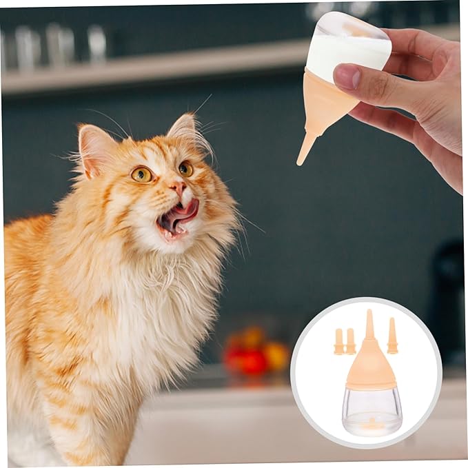 YARNOW Kitten Nursing Bottle Tiny Pet Feeding Tool Puppy Milk Feeder Pet Bottle for Nursing Reusable