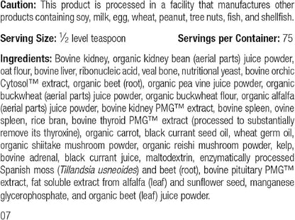 Standard Process Canine Renal Support - Dog Supplement for Kidney, Liver & Heart Health - Animal Supplement for Your Dog's Health - 3.9 oz (70 Servings)
