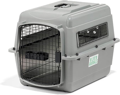 Petmate Sky Kennel - For Air and Travel, Airline Compliant Dog Crate for Pets up 15-30 lbs, Heavy Duty Dog Kennel, Made in the USA- 28 Inches