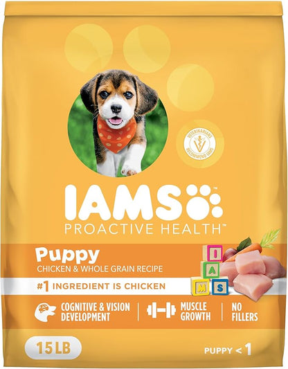 IAMS Proactive Health Dry Dog Food, Premium Dog Food Dry Recipe, 15 lb. Bag
