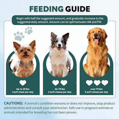 No Poo Chews Coprophagia Deterrent for Dogs, No Poop Eating Deterrent for Dog Provent Stop Dog from Eating Poop Supplement with Digestive Enzymes and Probiotics - 120 Ct