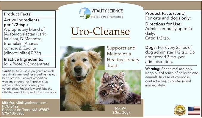 URO-Cleanse for Dogs - Bladder Health and Control