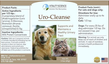 URO-Cleanse for Dogs - Bladder Health and Control