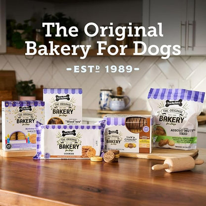 Three Dog Bakery Soft Baked Grain Free Meaty Woofers, Chicken and Apple Flavor, Premium Treats for Dogs, Brown, 1.62 Pound (Pack of 1)