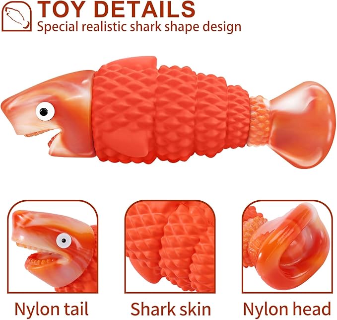 BoYoYo Indestructible Dog Toys for Aggressive Chewers Large Breeds, Durable Squeaky Toys for Super Chewers, Heavy Duty Tough Bone to Keep Them Busy, Interactive Dog Chew for Medium Breed