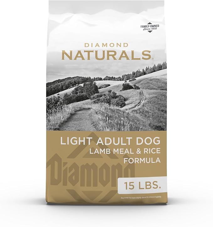 Diamond Naturals Light Dry Dog Food Formula with Quality Lean Protein, Probiotics and Essential Nutrients