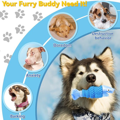 BoYoYo Tough Dog Toys for Aggressive Chewers Large Breed, Durable Dog Chew Toys to Reduce Pet Anxiety and Boredom