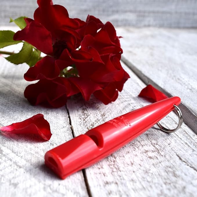 ACME The Dog Training Whistle Number 211.5 Medium High Pitch, Single Note | Good Sound Quality, Weather-Proof Whistles | Designed and Made in The UK (Carmine Red)