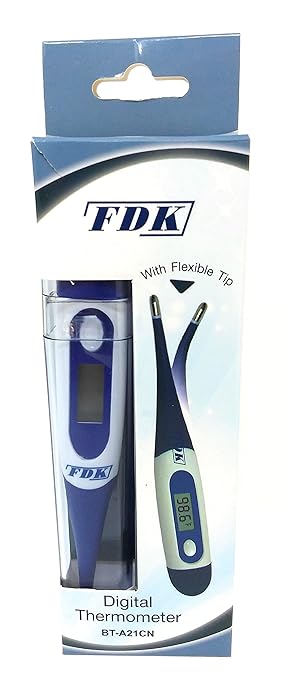 Flexible Tip Digital Fever Alarm Thermometer Oral Rectal Underarm