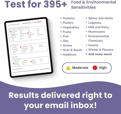 Glacier Peak Holistics, The Original Pet Intolerance Test - Screen Over 395 Food and Environmental Stressors, A Hair and Saliva Kit for Cat and Dog Sensitivities (Results in 7-10 Business Days)