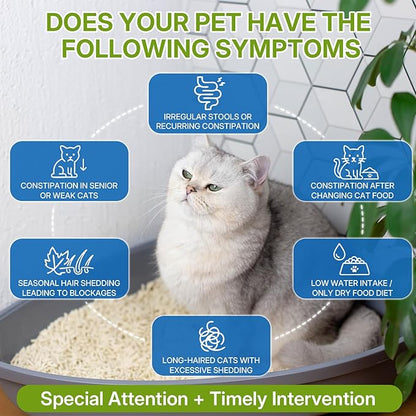 Cat Constipation Relief for Digestive Health Support + Dog Cough Treatment Support for Dogs for Breathing Comfort Bundle, Easy-to-Use, 60 ml/2 Fl Oz Each, Multi-Pet Family Care Solution