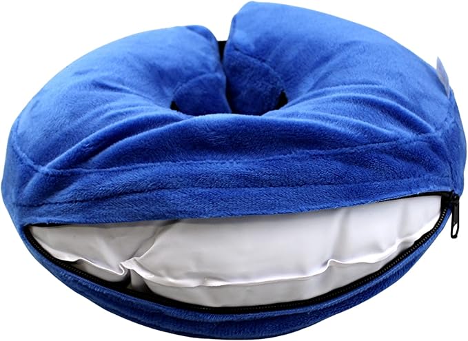 Comfortable & Adjustable Inflatable Pet Collar - Alternative to Cone Shaped Collars - Great for Post-Surgery or Injury Recovery - Durable & Non-Toxic Material -Safe and Protective - (Medium 9-12 in.)