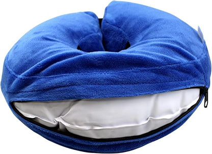 Comfortable & Adjustable Inflatable Pet Collar - Alternative to Cone Shaped Collars - Great for Post-Surgery or Injury Recovery - Durable & Non-Toxic Material -Snug Fit (Large 12-18 in.)