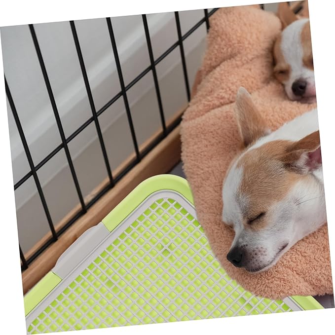 LIOOBO Pet Toilet Training Potty Small Portable Dog Potty Tray Easy to Clean Non-Slip for Indoor Use