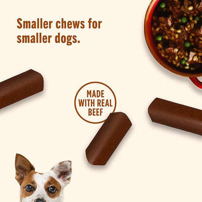 Nutrish Soup Bones Minis Premium Dog Chews with Real Beef and Barley, 96 Chews (Rachael Ray)