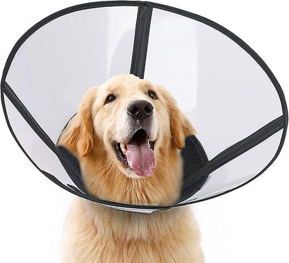 DogLemi Pet Cone Collar, Soft Dog Cone Alternative After Surgery, Adjustable Elizabeth Collar, Comfortable Pet Head Cone to Stop Licking, Suitable for Medium to Large Dogs (XL)