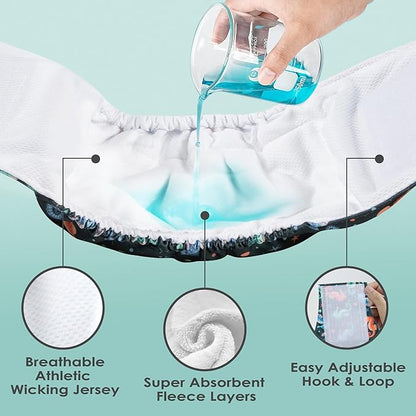 wegreeco Washable Male Dog Belly Band (Stylish Pattern)- Pack of 3 - Male Dog Belly Wrap, Dog Diapers Male (Marine Horse, X-Large)