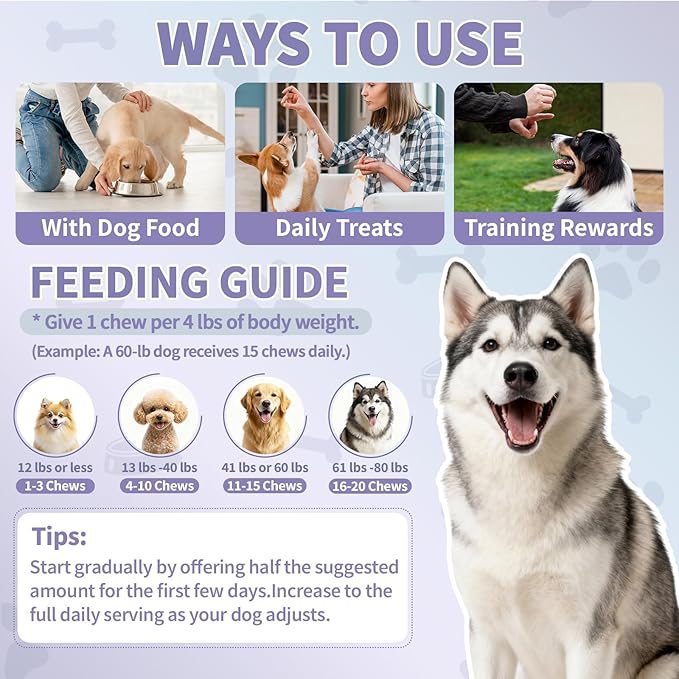 Dog Allergy Relief Chews - Dog Itching Skin Relief 500 Ct, Anti Itch Licking Paw & Yeast Relief, Itchy Skin and Ears for Seasonal Allergies, Probiotics Gut Digestive & Immune Support
