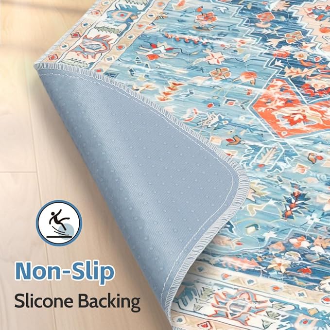 Washable Pee Pads for Dogs 2 Pack Reusable Puppy Training Pads 24"x18" Super Absorbent Waterproof Dog Training Pads, Non-Slip Potty Pads Whelping Pads Litter Mat Pet Supplies - Blue/Mix
