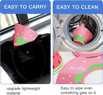 Soft Dog Cone, Lightweight Elizabethan Collar for Dogs, Adjustable Soft Cones for Dogs/Cats to Stop Licking After Surgery, Cute Strawberry Cone of Shame Alternatives for Pets(X-Small)