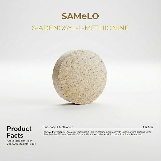 Same for Dogs - 120 Chewable Tablets - S-Adenosyl-L-Methionine, Liver Supplement - Brain Health, Promotes Cognitive Support, Liver Support (Same Tablet)