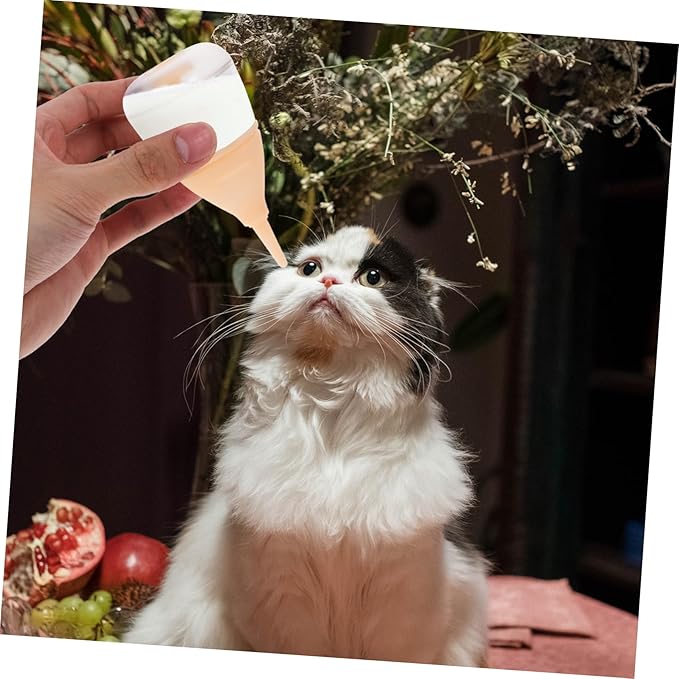 Toddmomy Newborn Puppy Milk Feeder Bottle Set Tiny PET Nursing Bottle for Kittens and Puppies Feeding Tool Soft Nipple for Small Animals and PET Care