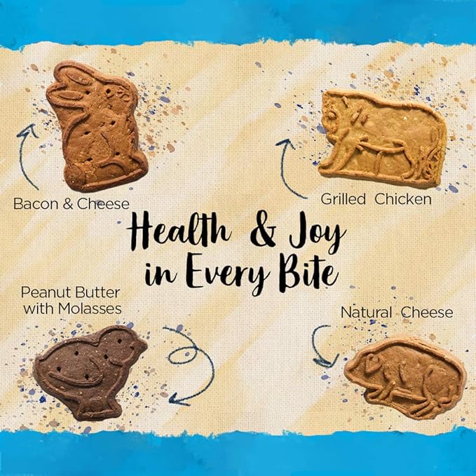 Blue Dog Bakery Dog Treats, Assorted Flavors | More Crunch Large | 11.2 oz | 2lb Bag | Pack of 2