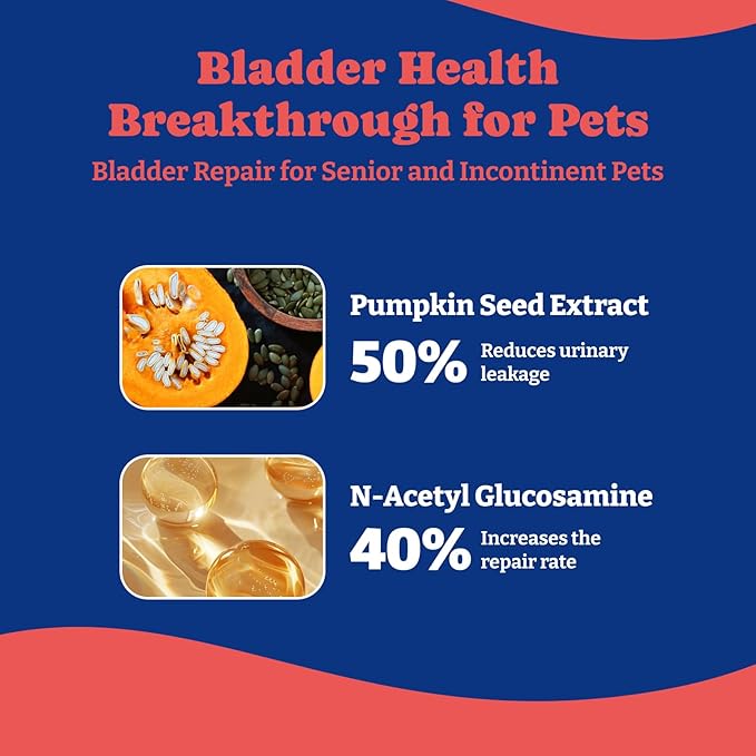 Dog UTI Treatment - 180 Dog Bladder Control Chews, Cranberry Supplement for Urinary Tract Health, Cranberry Chews for Dogs, Duck & Pear Flavor