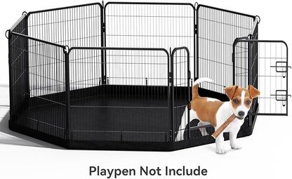 PJYuCien Dog Playpen Bottom Pad - Stabilize the Dog Play Pen, Easy to Clean and Waterproof, Fits Most 8 Panels 32 Inch Width Metal Dog Fence Octagonal Dog Playpen(Only PlayPen Bottom Pad, No Playpen)
