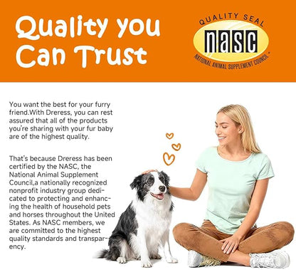Multivitamin Treats for Dogs, Glucosamine Chondroitin Joint Support + Digestive Enzymes & Probiotics, Grain Free Dog Vitamins and Supplements for Skin & Coat, Peanut Butter - 120ct