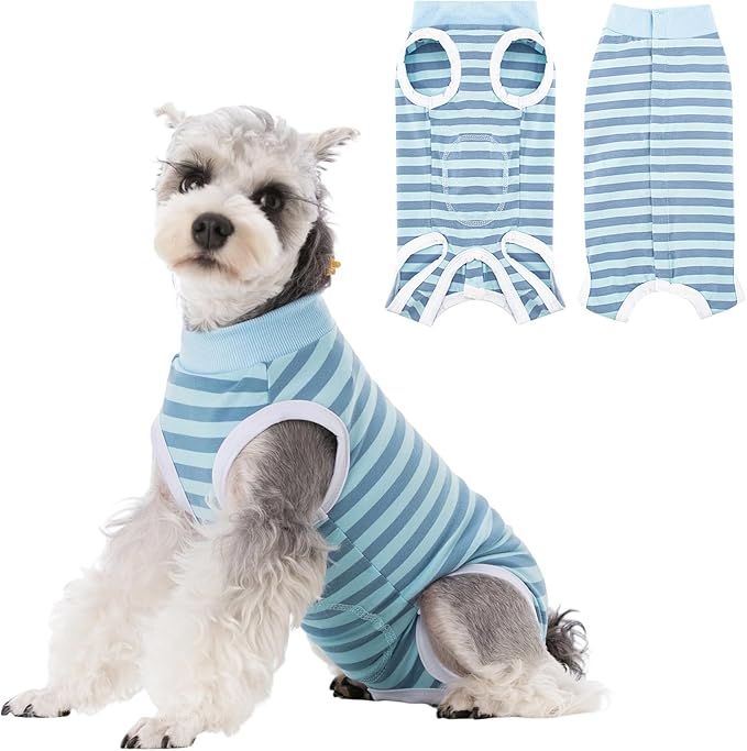 Coppthinktu Dog Surgery Recovery Suit for Dogs Cat Dog Onesie, Dog Recovery Suit Female for Small Medium, Pet Surgical Neuter Post-Surgery Suit E-Collar Alternative Anti Licking Abdominal Wounds