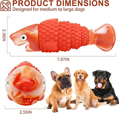 BoYoYo Indestructible Dog Toys for Aggressive Chewers Large Breeds, Durable Squeaky Toys for Super Chewers, Heavy Duty Tough Bone to Keep Them Busy, Interactive Dog Chew for Medium Breed